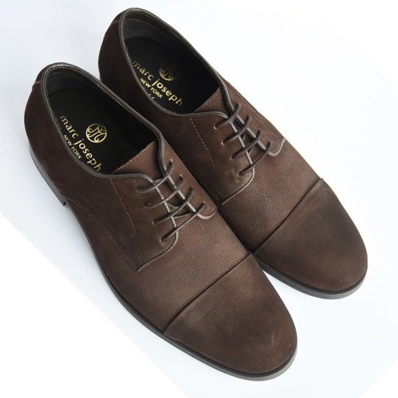 New w/ Box Marc Joseph “Gold Label” Brown Leather Men’s Shoes Sz 8.5 - Picture 3 of 11